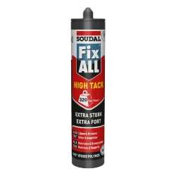 Soudal Fix ALL High Tack Blanc – Colle de Montage Ultra Forte – 290 ml